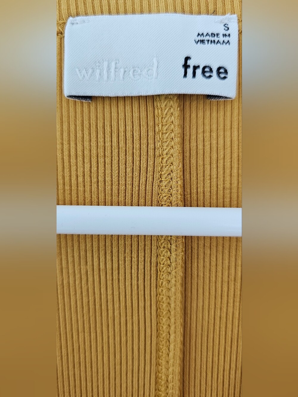 Wilfred Mustard V-Neck Midi Dress - Picture 3 of 3